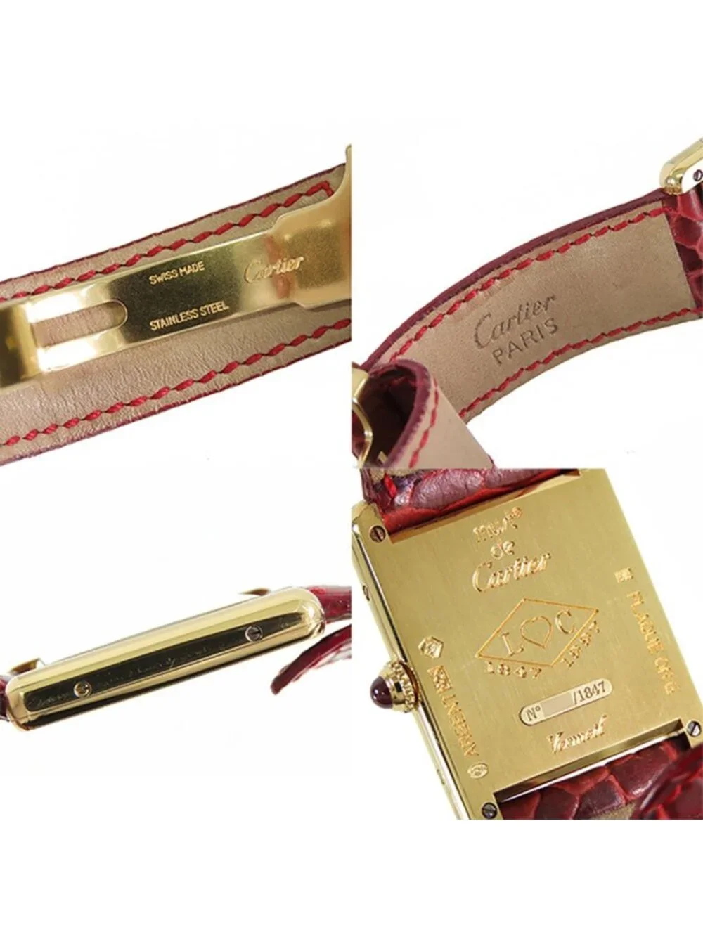 Cartier Must Tank LM Founding 150 Anniversary Book Limited Silver Leather SS